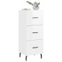Hochglanzweißes Sperrholz-Sideboard 34,5 x 34 x 90 cm von vidaXL, Sideboards - Ref: Foro24-828622, Preis: 80,07 €, Rabatt: %