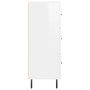 Glossy white plywood sideboard 34.5x34x90 cm by vidaXL, Sideboards - Ref: Foro24-828622, Price: 80,01 €, Discount: %
