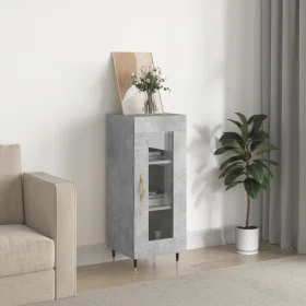 Concrete gray plywood sideboard 34.5x34x90 cm by vidaXL, Sideboards - Ref: Foro24-828776, Price: 55,97 €, Discount: %