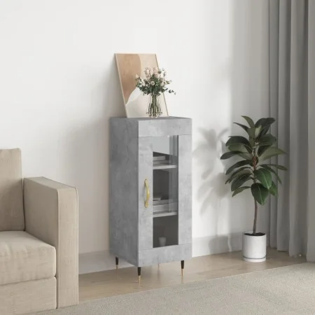 Concrete gray plywood sideboard 34.5x34x90 cm by vidaXL, Sideboards - Ref: Foro24-828776, Price: 55,97 €, Discount: %