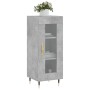 Aparador de madera contrachapada gris hormigón 34,5x34x90 cm de vidaXL, Aparadores - Ref: Foro24-828776, Precio: 56,62 €