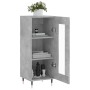 Aparador de madera contrachapada gris hormigón 34,5x34x90 cm de vidaXL, Aparadores - Ref: Foro24-828776, Precio: 56,62 €