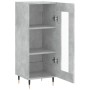Aparador de madera contrachapada gris hormigón 34,5x34x90 cm de vidaXL, Aparadores - Ref: Foro24-828776, Precio: 56,62 €