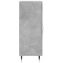 Aparador de madera contrachapada gris hormigón 34,5x34x90 cm de vidaXL, Aparadores - Ref: Foro24-828776, Precio: 56,62 €