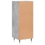 Aparador de madera contrachapada gris hormigón 34,5x34x90 cm de vidaXL, Aparadores - Ref: Foro24-828776, Precio: 56,62 €