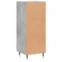 Betongraues Sperrholz-Sideboard 34,5 x 34 x 90 cm von vidaXL, Sideboards - Ref: Foro24-828776, Preis: 55,97 €, Rabatt: %