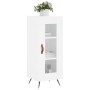 Hochglanzweißes Sperrholz-Sideboard 34,5 x 34 x 90 cm von vidaXL, Sideboards - Ref: Foro24-828766, Preis: 62,93 €, Rabatt: %