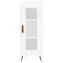 Hochglanzweißes Sperrholz-Sideboard 34,5 x 34 x 90 cm von vidaXL, Sideboards - Ref: Foro24-828766, Preis: 62,15 €, Rabatt: %