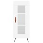 Hochglanzweißes Sperrholz-Sideboard 34,5 x 34 x 90 cm von vidaXL, Sideboards - Ref: Foro24-828766, Preis: 62,93 €, Rabatt: %