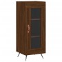 Oak brown engineered wood sideboard 34.5x34x90 cm by vidaXL, Sideboards - Ref: Foro24-828771, Price: 62,71 €, Discount: %