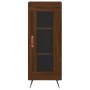 Oak brown engineered wood sideboard 34.5x34x90 cm by vidaXL, Sideboards - Ref: Foro24-828771, Price: 62,71 €, Discount: %