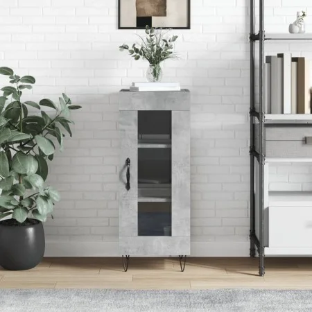 Betongraues Sperrholz-Sideboard 34,5 x 34 x 90 cm von vidaXL, Sideboards - Ref: Foro24-828792, Preis: 54,95 €, Rabatt: %