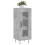Aparador de madera contrachapada gris hormigón 34,5x34x90 cm de vidaXL, Aparadores - Ref: Foro24-828792, Precio: 55,56 €