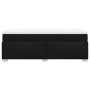 Cama box spring con colchón tela negro 90x200 cm