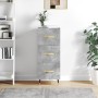 Concrete gray plywood sideboard 34.5x34x90 cm by vidaXL, Sideboards - Ref: Foro24-828584, Price: 67,98 €, Discount: %