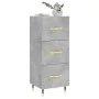Betongraues Sperrholz-Sideboard 34,5 x 34 x 90 cm von vidaXL, Sideboards - Ref: Foro24-828584, Preis: 67,14 €, Rabatt: %