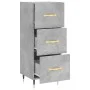Betongraues Sperrholz-Sideboard 34,5 x 34 x 90 cm von vidaXL, Sideboards - Ref: Foro24-828584, Preis: 67,14 €, Rabatt: %