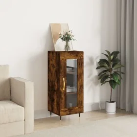 Engineered wood smoked oak sideboard 34.5x34x90 cm by vidaXL, Sideboards - Ref: Foro24-828777, Price: 55,89 €, Discount: %
