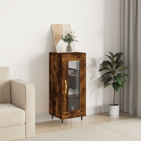 Sideboard aus Holzwerkstoff Räuchereiche 34,5x34x90 cm von vidaXL, Sideboards - Ref: Foro24-828777, Preis: 56,60 €, Rabatt: %