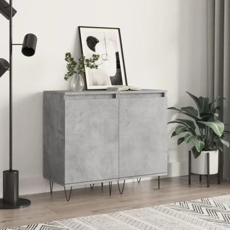 Sideboards 2 pcs concrete gray engineered wood 40x35x70 cm by vidaXL, Sideboards - Ref: Foro24-831061, Price: 60,48 €, Discou...