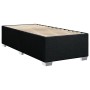 Cama box spring con colchón tela negro 100x200 cm