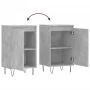 Aparadores 2 uds madera de ingeniería gris hormigón 40x35x70 cm de vidaXL, Aparadores - Ref: Foro24-831061, Precio: 60,34 €, ...