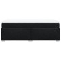 Cama box spring con colchón tela negro 100x200 cm