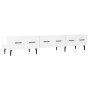 Mueble de TV madera de ingeniería blanco brillo 150x36x30 cm de vidaXL, Muebles TV - Ref: Foro24-829166, Precio: 105,32 €