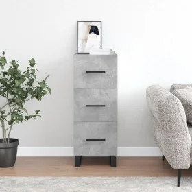 Sideboard aus grauem Betonsperrholz 34,5x34x90 cm von vidaXL, Sideboards - Ref: Foro24-828632, Preis: 77,84 €, Rabatt: %