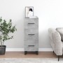 Aparador de madera contrachapada gris hormigón 34,5x34x90 cm de vidaXL, Aparadores - Ref: Foro24-828632, Precio: 78,86 €, Des...