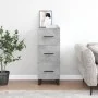 Gray concrete plywood sideboard 34.5x34x90 cm by vidaXL, Sideboards - Ref: Foro24-828632, Price: 77,84 €, Discount: %