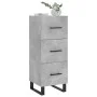 Gray concrete plywood sideboard 34.5x34x90 cm by vidaXL, Sideboards - Ref: Foro24-828632, Price: 77,84 €, Discount: %