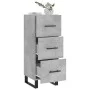 Gray concrete plywood sideboard 34.5x34x90 cm by vidaXL, Sideboards - Ref: Foro24-828632, Price: 77,84 €, Discount: %