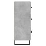 Aparador de madera contrachapada gris hormigón 34,5x34x90 cm de vidaXL, Aparadores - Ref: Foro24-828632, Precio: 78,86 €, Des...