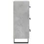 Gray concrete plywood sideboard 34.5x34x90 cm by vidaXL, Sideboards - Ref: Foro24-828632, Price: 77,84 €, Discount: %