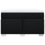 Cama box spring con colchón tela negro 120x190 cm