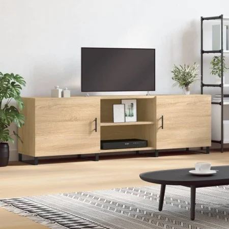 TV cabinet engineered wood Sonoma oak 150x30x50 cm by vidaXL, TV Furniture - Ref: Foro24-829119, Price: 119,79 €, Discount: %