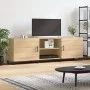 TV cabinet engineered wood Sonoma oak 150x30x50 cm by vidaXL, TV Furniture - Ref: Foro24-829119, Price: 119,79 €, Discount: %