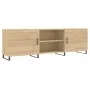 TV cabinet engineered wood Sonoma oak 150x30x50 cm by vidaXL, TV Furniture - Ref: Foro24-829119, Price: 119,79 €, Discount: %