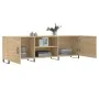 TV cabinet engineered wood Sonoma oak 150x30x50 cm by vidaXL, TV Furniture - Ref: Foro24-829119, Price: 119,79 €, Discount: %