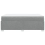 Cama box spring con colchón tela gris claro 120x200 cm