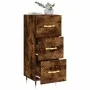 Sideboard aus geräuchertem Eichenholzwerkstoff, 34,5 x 34 x 90 cm von vidaXL, Sideboards - Ref: Foro24-828585, Preis: 67,25 €...