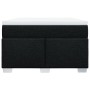 Cama box spring con colchón tela negro 120x200 cm