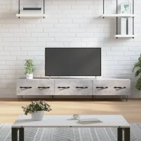 Betongrauer TV-Schrank aus Holzwerkstoff, 150 x 36 x 30 cm von vidaXL, TV-Möbel - Ref: Foro24-829152, Preis: 82,47 €, Rabatt: %