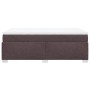 Cama box spring con colchón tela marrón oscuro 120x200 cm