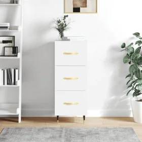 White engineered wood sideboard 34.5x34x90 cm by vidaXL, Sideboards - Ref: Foro24-828580, Price: 69,43 €, Discount: %