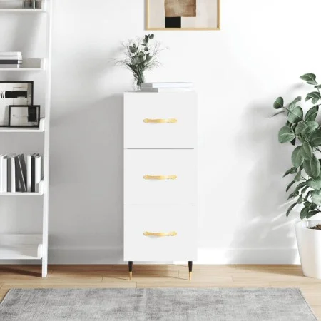 Weißes Sideboard aus Holzwerkstoff, 34,5 x 34 x 90 cm von vidaXL, Sideboards - Ref: Foro24-828580, Preis: 69,43 €, Rabatt: %