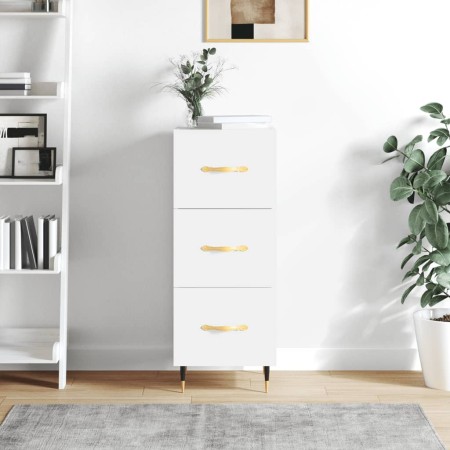 Weißes Sideboard aus Holzwerkstoff, 34,5 x 34 x 90 cm von vidaXL, Sideboards - Ref: Foro24-828580, Preis: 70,29 €, Rabatt: %