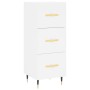 Weißes Sideboard aus Holzwerkstoff, 34,5 x 34 x 90 cm von vidaXL, Sideboards - Ref: Foro24-828580, Preis: 70,29 €, Rabatt: %