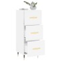 Weißes Sideboard aus Holzwerkstoff, 34,5 x 34 x 90 cm von vidaXL, Sideboards - Ref: Foro24-828580, Preis: 70,29 €, Rabatt: %
